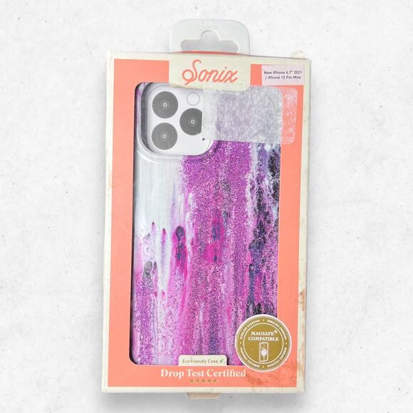 Sonix Purple Rain MagSafe Case for Apple iPhone 6.7" 2021 Iphone 12 Pro Max‎ - Picture 1 of 5